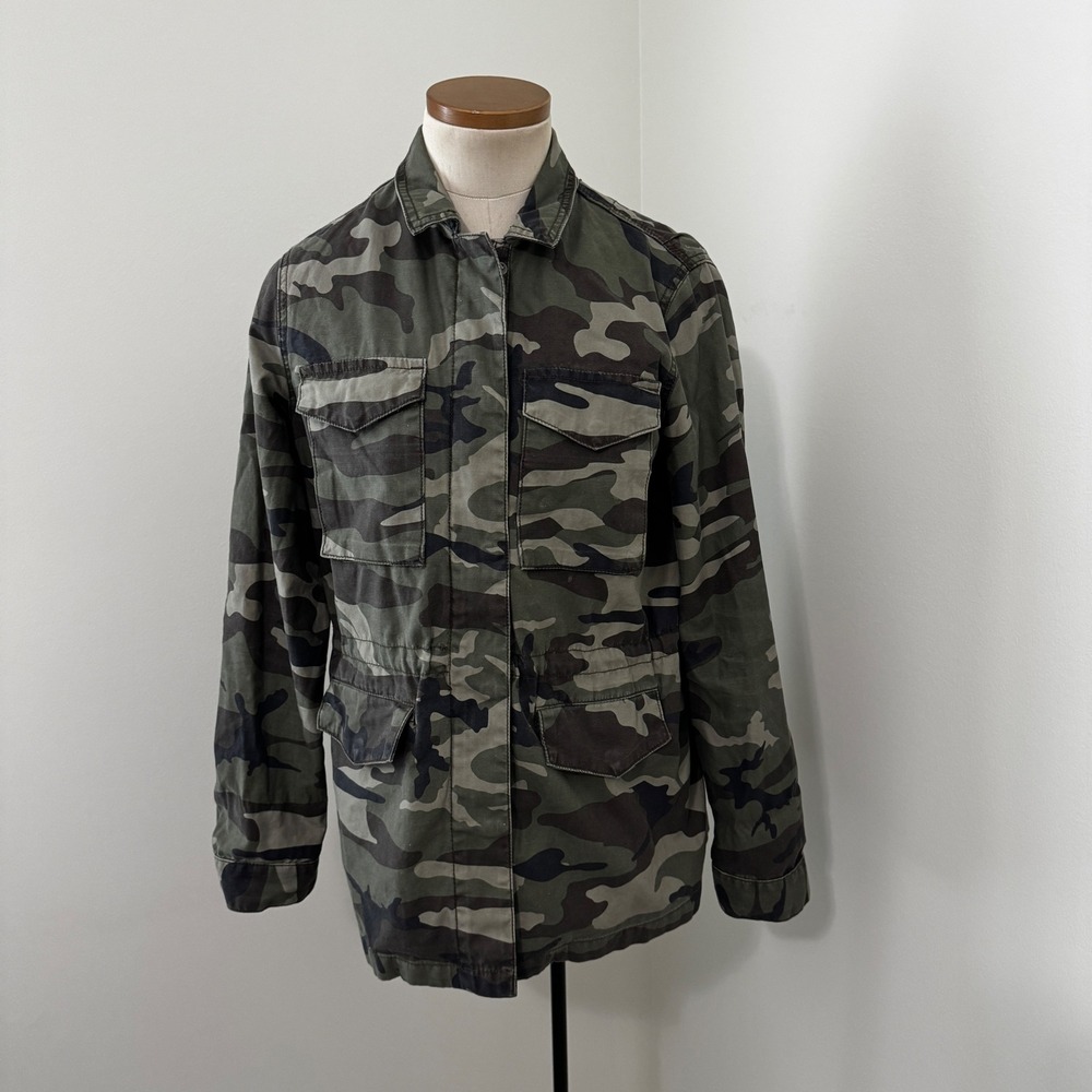 Thread & Supply Small Camo Camouflage Utility Jacket Military Chore Shacket